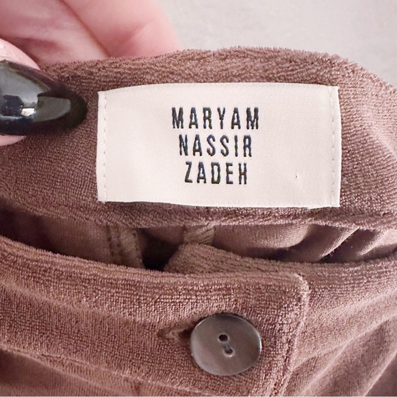 Maryam Nassir Zadeh Nanou Shorts in Pecan Terry Cloth Brown - Picture 3 of 9